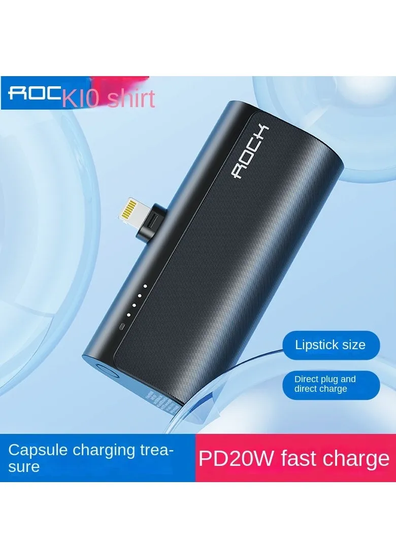 شاحن بطارية محمول 4800mAh من تشارماست، 20 واط بي دي، شحن سريع، متوافق مع ايفون 13/13 برو/13 برو ماكس/12/12 برو/12 برو ماكس/11 برو/XR/X/8/7/6/بلس وغيرها (أسود)-2