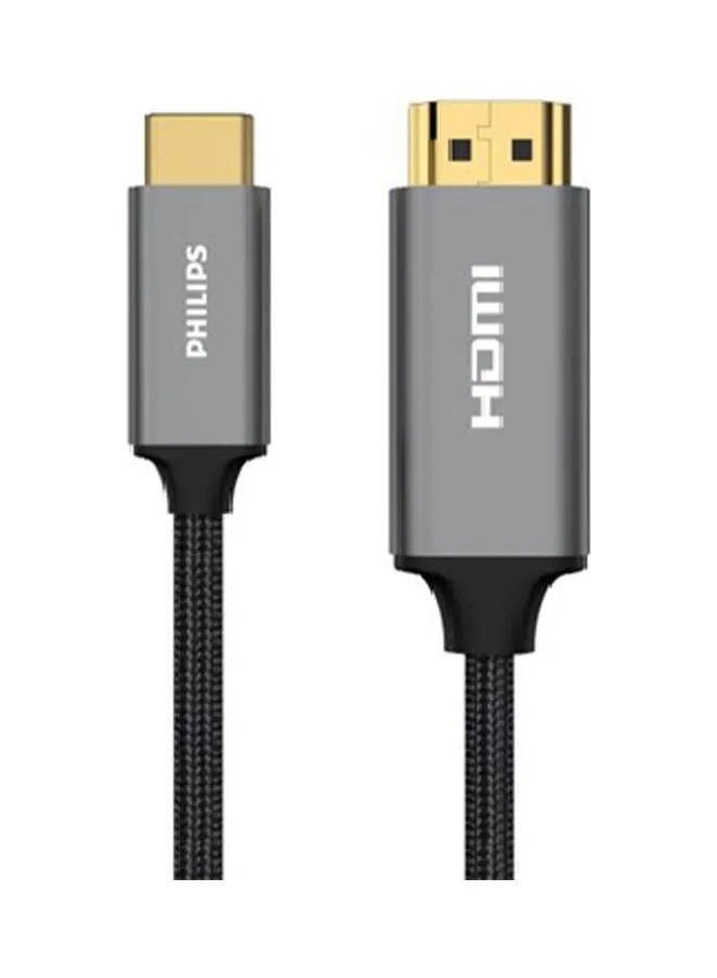 كابل من Type C إلى HDMI، يدعم 4K أسود-1