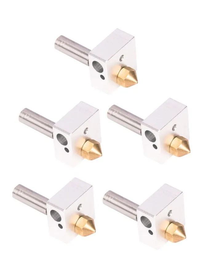 5-Piece Hotend Extruder Kit Silver/Gold-1