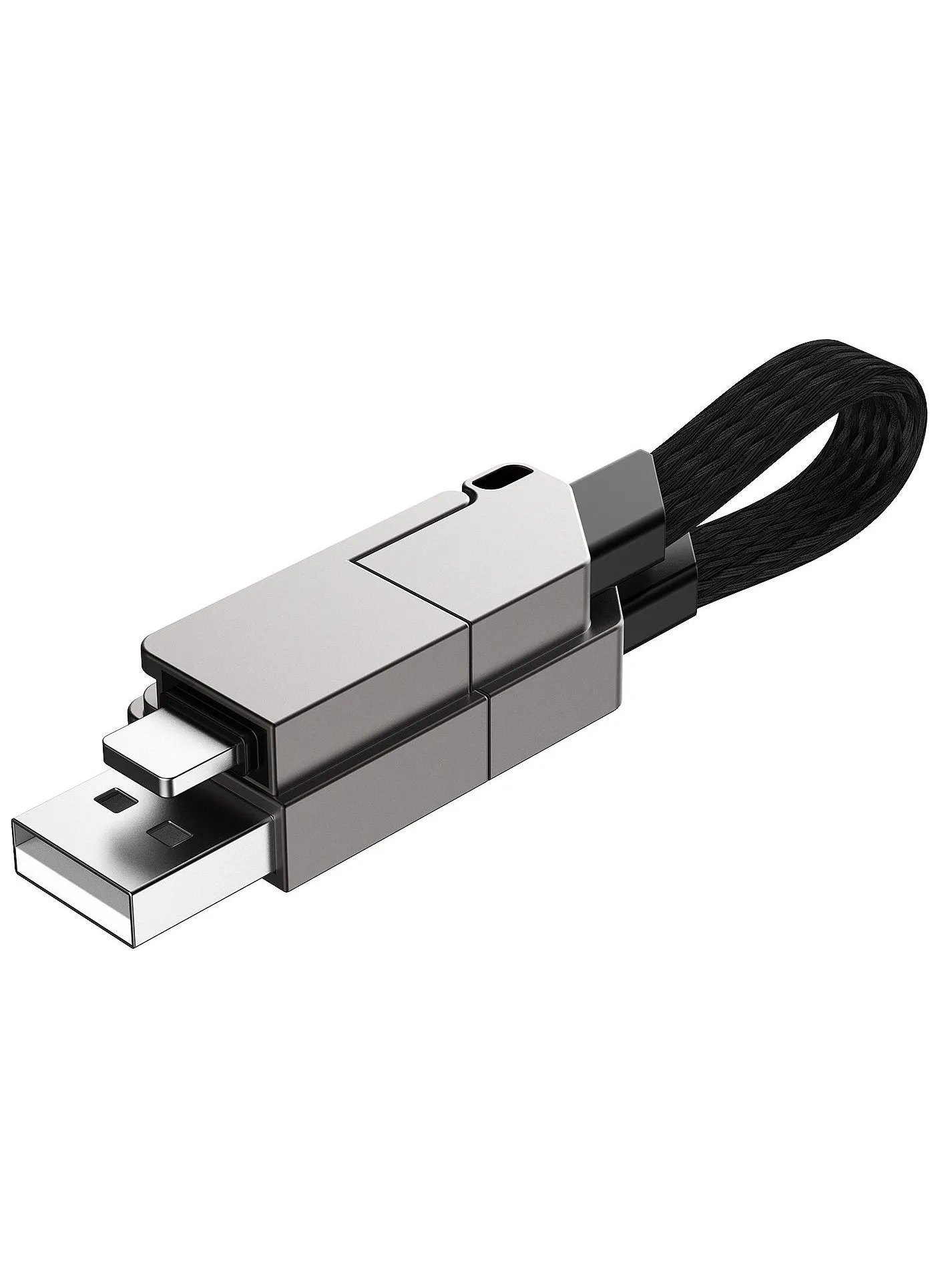 6 في 1 عالية السرعة PD 60W كابل شحن متعدد كابل شحن سلسلة مفاتيح USB مغناطيسي-1