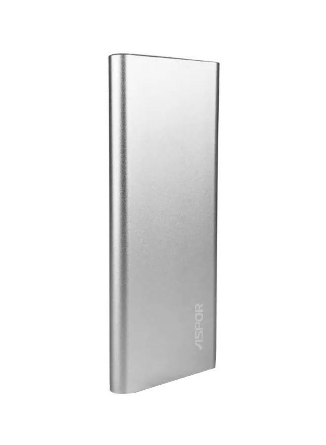 باور بنك محمول 6000.0 mAh فضي-1