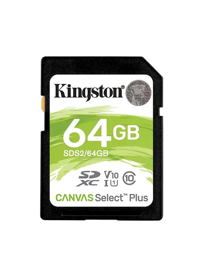 بطاقة ذاكرة سعة 64 جيجابايت SDXC Canvas Select Plus 100R C10 UH- 1 V10 64.0 GB-1