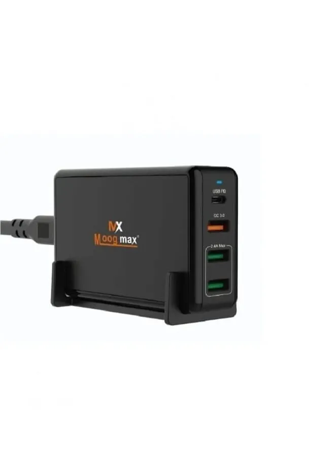 80W Multi-Port Fast Charging Platform Black-1