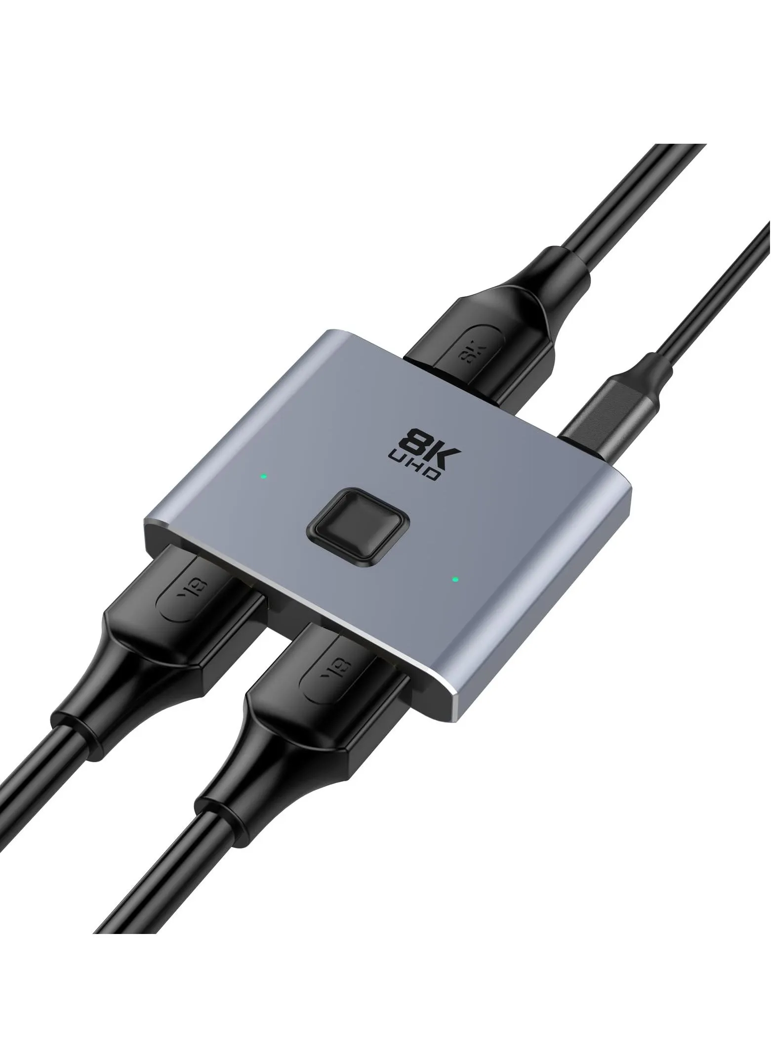 محول HDMI 2.1 بدقة 8K ومقسم 2 في 1 مع دعم تكبير 8K بتردد 60 هرتز و4K بتردد 120 هرتز و1080 بكسل بتردد 240 هرتز وتقنية HDR Dolby AC عالية السرعة 48 جيجابت في الثانية لأجهزة PS4/PS5/Fire Stick/Apple TV/X-box/Roku-1