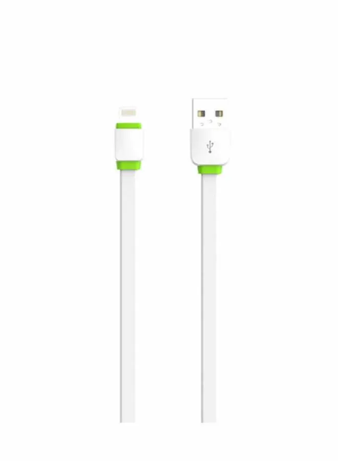 كابل 8PIN كلاسيكي Lightning إلى USB 100 سم أبيض أبيض-1