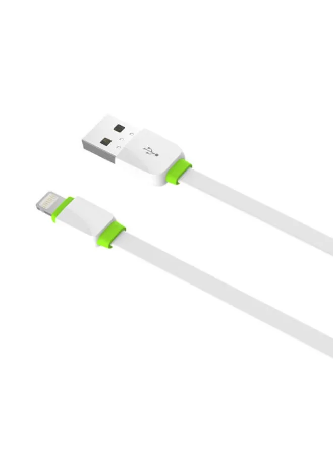 كابل 8PIN كلاسيكي Lightning إلى USB 100 سم أبيض أبيض-2