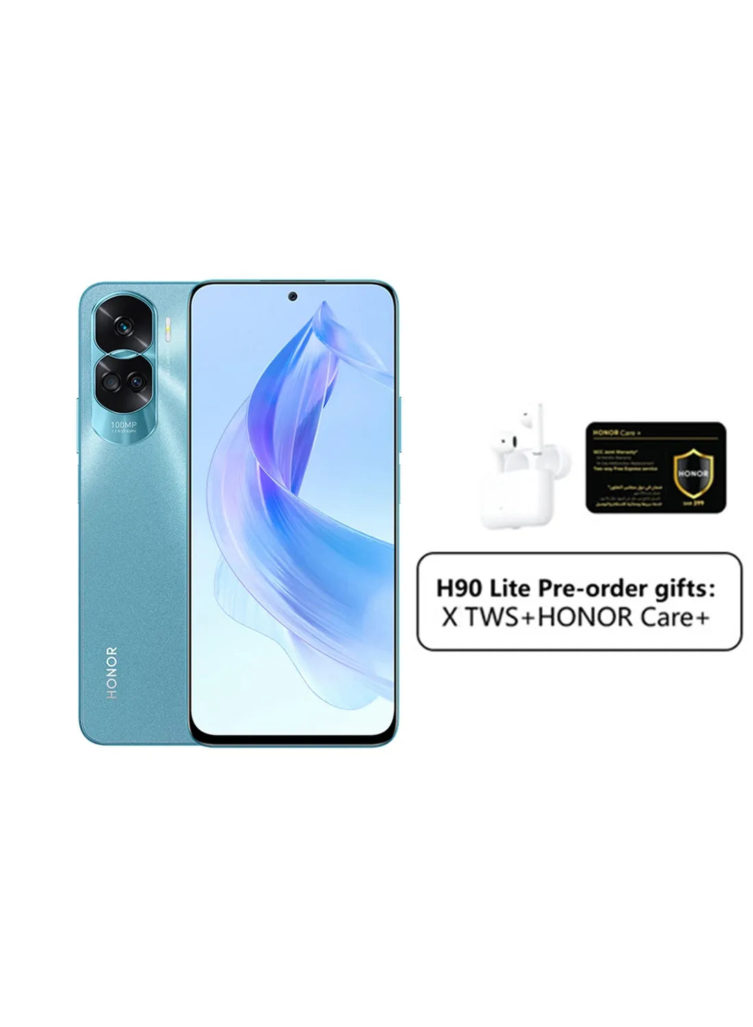 هاتف 90 Lite ثنائي الشريحة، ذاكرة وصول عشوائي 8 جيجابايت، 256 جيجابايت، 5G مع X TWS وHonor Care - إصدار الشرق الأوسط-1