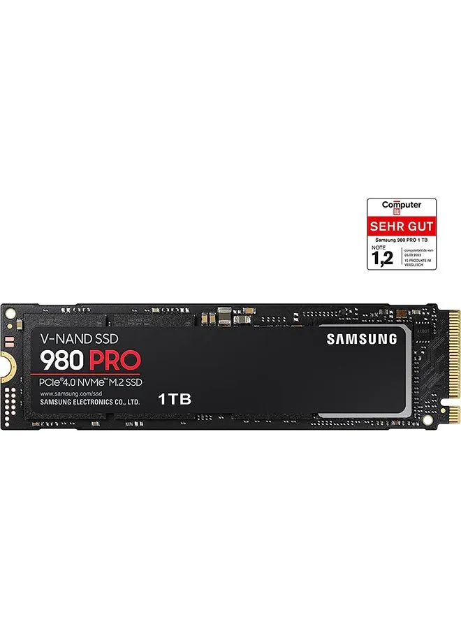 980 PRO PCIe 4.0 (مكرر إلى 7.000 ميجابايت/ثانية) NVMe M.2 (2280) محرك الحالة الصلبة الداخلي (SSD) (MZ-V8P1T0BW)-2