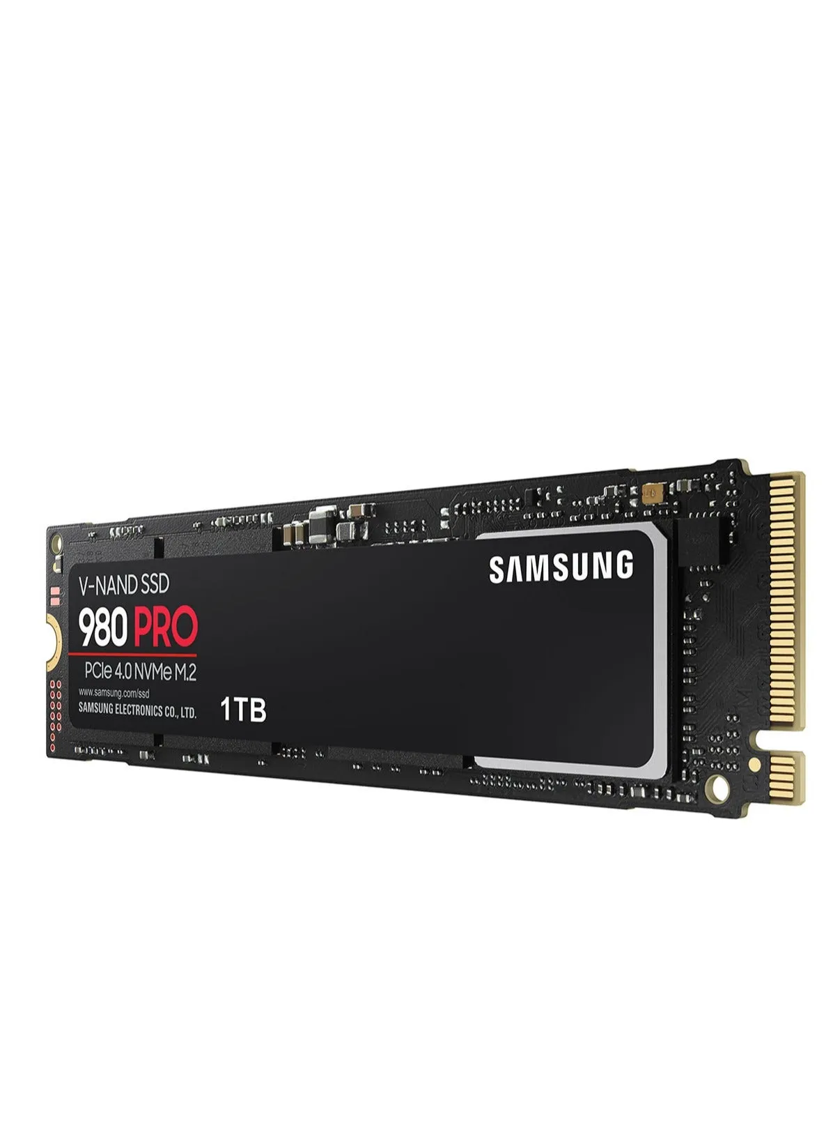 بطاقة ذاكرة 980 PRO SSD 1TB PCIe 4.0 NVMe Gen 4 Gaming M.2 محرك أقراص ثابت داخلي ذو حالة صلبة، أقصى سرعة، تحكم حراري، MZ-V8P1T0B-2