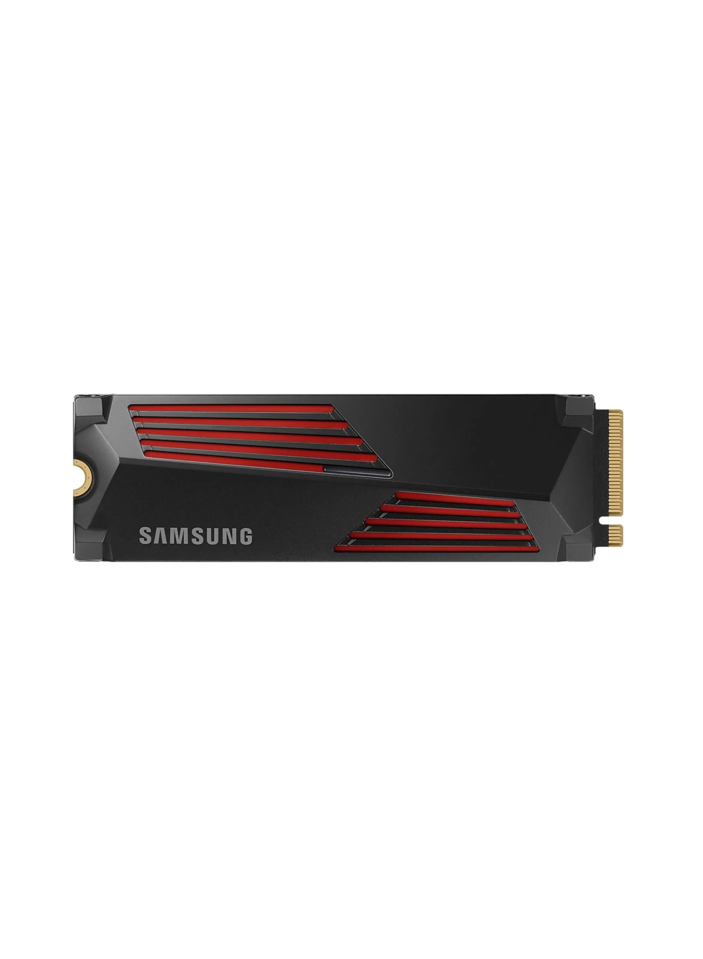 990 Pro مع مبدد حرارة 4 تيرابايت NVMe 2.0 M.2 2280 SSD داخلي، سرعة قراءة تسلسلية 7450 ميجابايت/ثانية، سرعة كتابة تسلسلية 6900 ميجابايت/ثانية، جهد 3.3، V-NAND 3 بت MLC، أسود | MZ-V9P4T0CW 4 تيرابايت-1