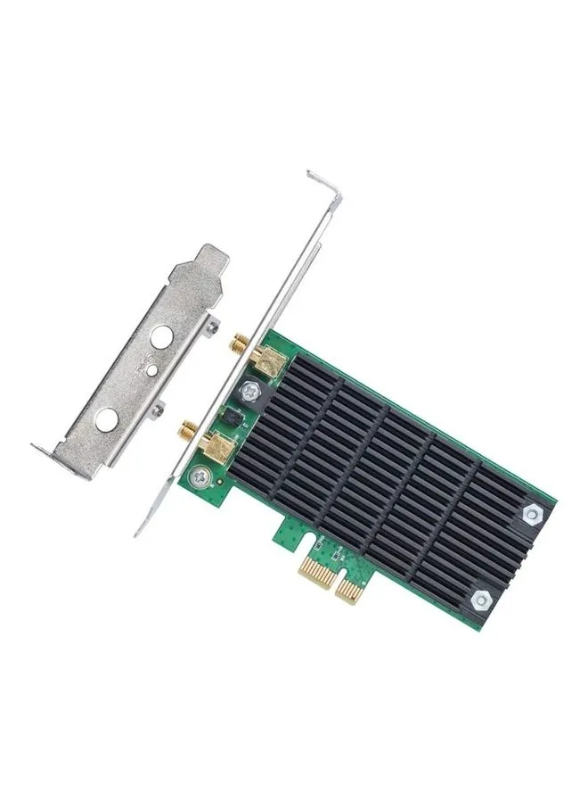 بطاقة PCIe WiFi AC1200 اللاسلكية | محول واي فاي PCI Express ثنائي النطاق 2.4G/5G | تقنية المشتت الحراري ذات الشكل المنخفض وطويلة المدى | يدعم نظام التشغيل Windows 10/8.1/8/7/XP (آرتشر T4E)-1