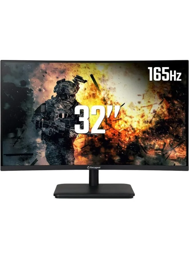 Acer AOpen 32HC5QR Pbiipx - شاشة منحنية 32 بوصة عالية الدقة بالكامل، لوحة VA، FreeSync، 165 هرتز، 5 مللي ثانية، DP، HDMI-1