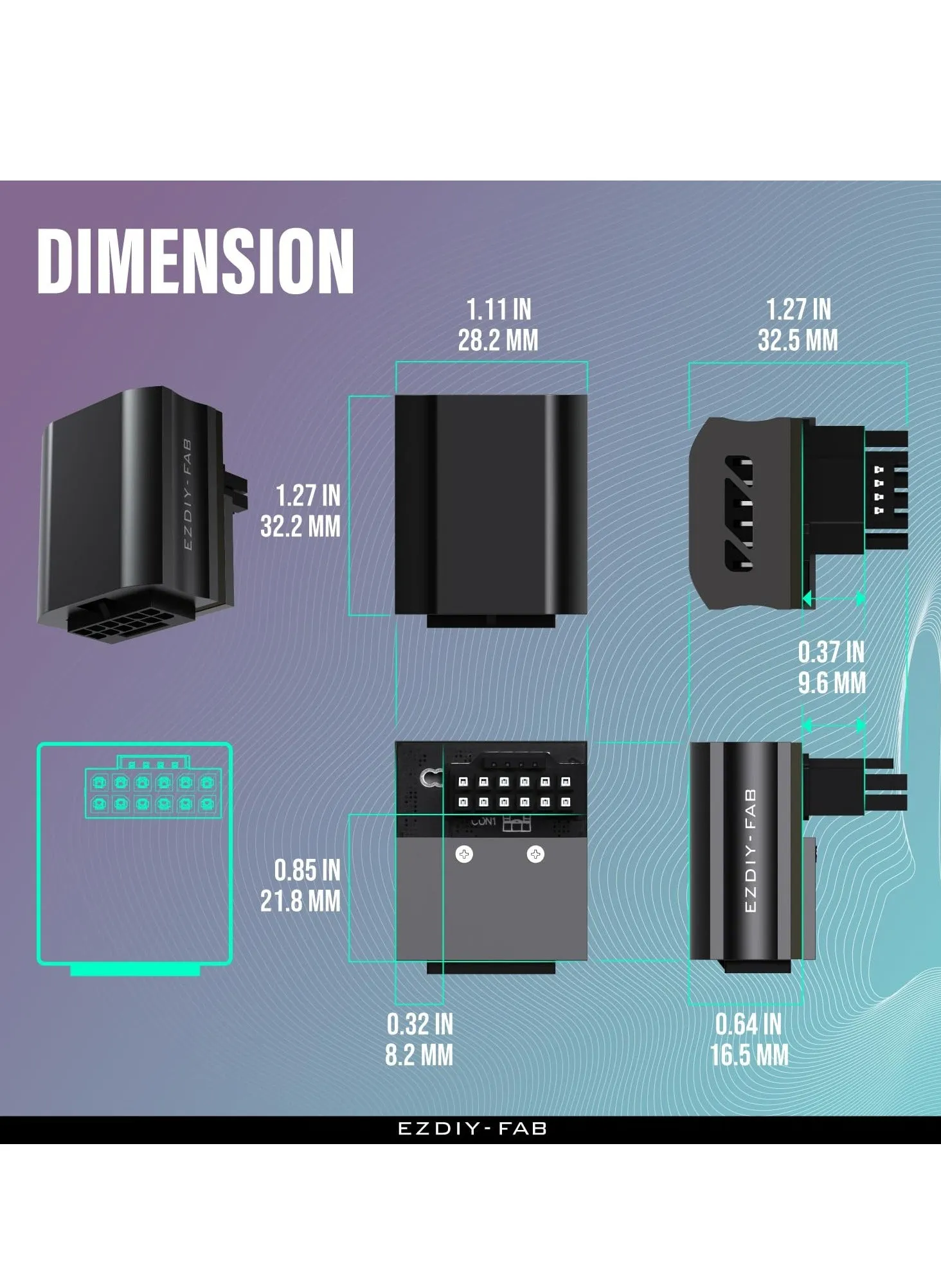 محول لـ RTX40'، محول 12VHPWR بزاوية 90 درجة، موصل بزاوية 12+4 دبوس لـ RTX4090، 4080، 4070ti (أسود)-2