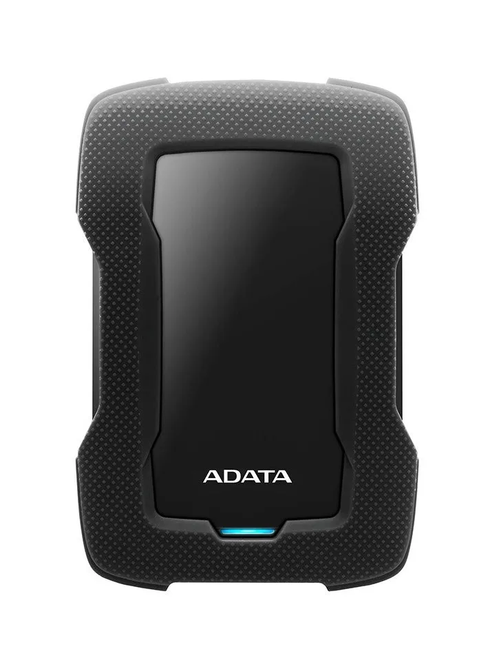 ADATA HD330 2TB USB 3.0، محرك أقراص صلبة خارجي عالي السرعة مقاوم للصدمات، محرك أقراص صلبة محمول فائق النحافة ومقاوم للماء، (2 تيرابايت، أسود)-1