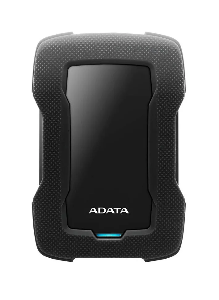 ADATA HD330 4TB USB 3.0، محرك أقراص صلبة خارجي عالي السرعة مقاوم للصدمات، محرك أقراص صلبة محمول فائق النحافة ومقاوم للماء، (4 تيرابايت أسود)-1