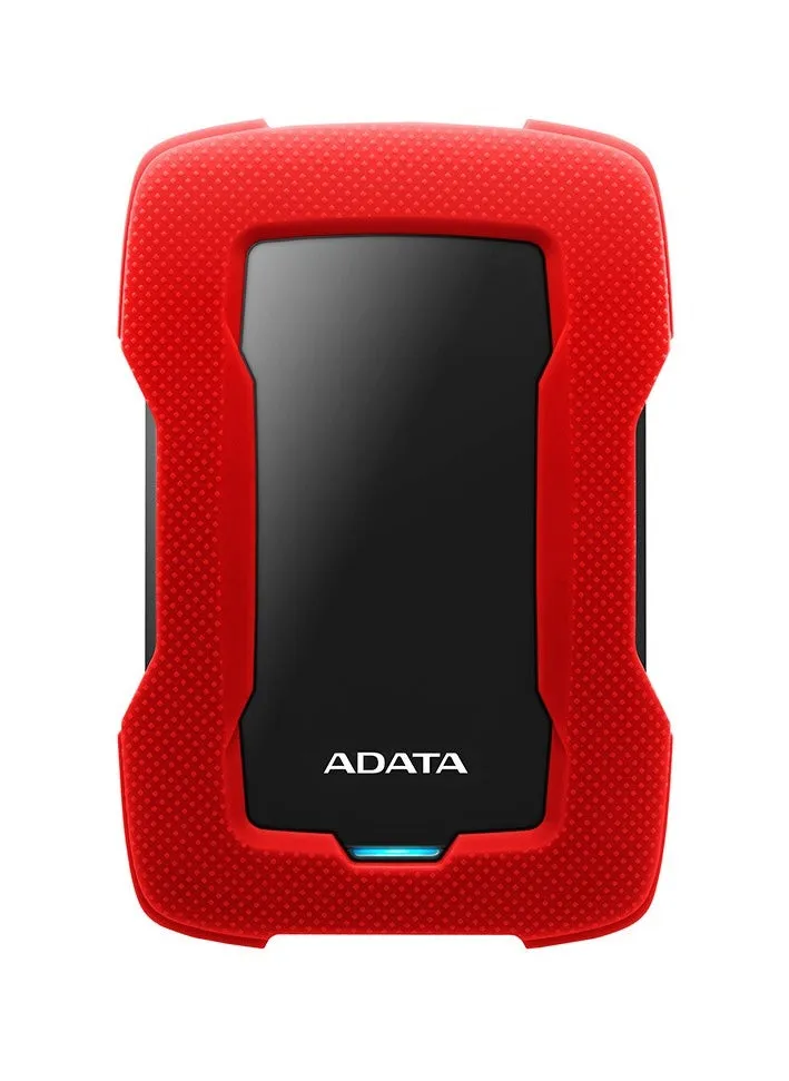 ADATA HD330 5TB USB 3.0، محرك أقراص صلبة خارجي عالي السرعة مقاوم للصدمات، محرك أقراص صلبة محمول فائق النحافة ومقاوم للماء، (5 تيرابايت أحمر)-1