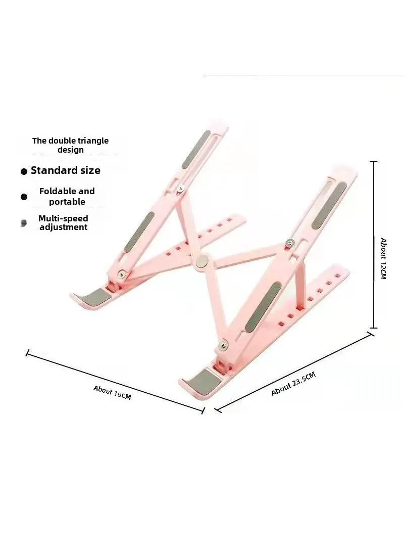 Adjustable Foldable Aluminum Laptop Stand Heat Dissipation N3 trumpet powder (ABS)-1