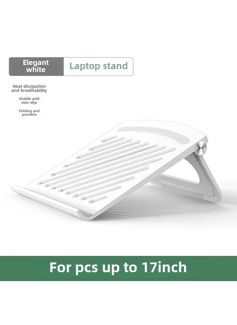 Adjustable Laptop Stand Foldable Tablet Holder Notebook cooling rack-White-1