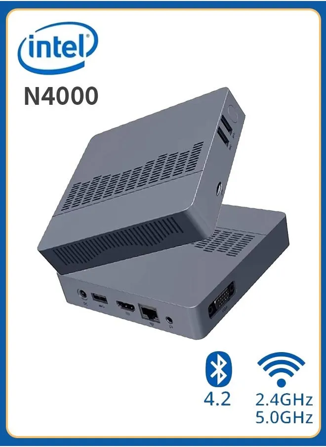 Air Mini PC: Powerful 6GB RAM, 128GB EMMC, Intel N4000, Windows 11 Pro - Compact & Ideal for Home, Business & Gaming-1