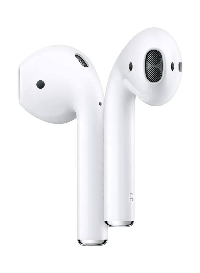 سماعات Airpods الجيل الثاني مع علبة الشحن أبيض-1