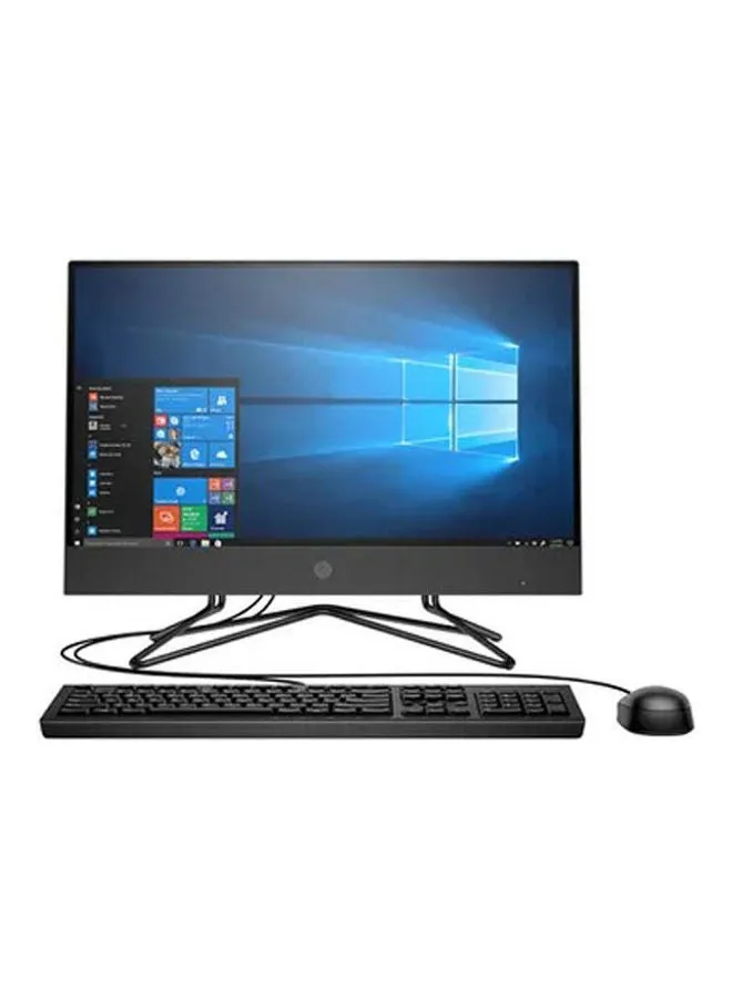 كمبيوتر الكل في واحد 200 G4 AIO PC-B بشاشة مقاس 21 بوصة، ومعالج كور i3/ذاكرة وصول عشوائي سعة 4 غيغابايت/محرك أقراص صلب HDD سعة 1 تيرابايت/بطاقة رسومات UHD الإنجليزية/العربية أسود-1