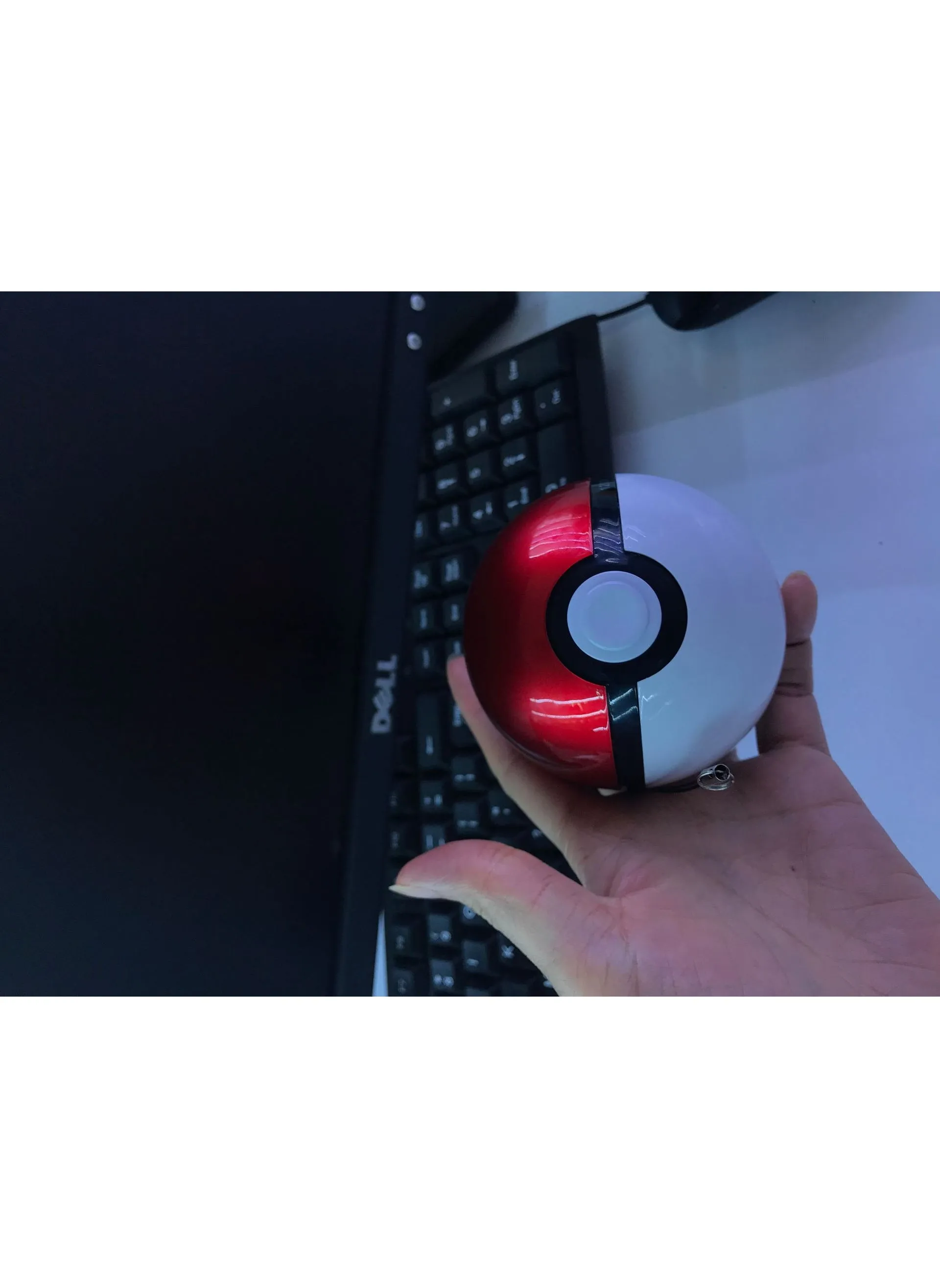 Anime Elf Large Capacity Pokéball Power Bank Red-1