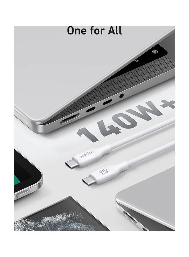 كابل 543 USB C إلى USB C (100 واط 6 أقدام)، كابل شحن USB 2.0 حيوي لأجهزة MacBook Pro 2020 وiPad Pro 2020 وiPad Air 4 وSamsung Galaxy S21 والمزيد-2