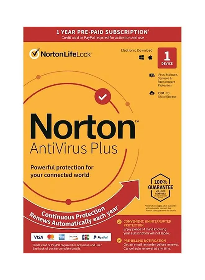 AntiVirus Plus (جهاز واحد) (اشتراك لمدة عام واحد مع التجديد التلقائي)-1