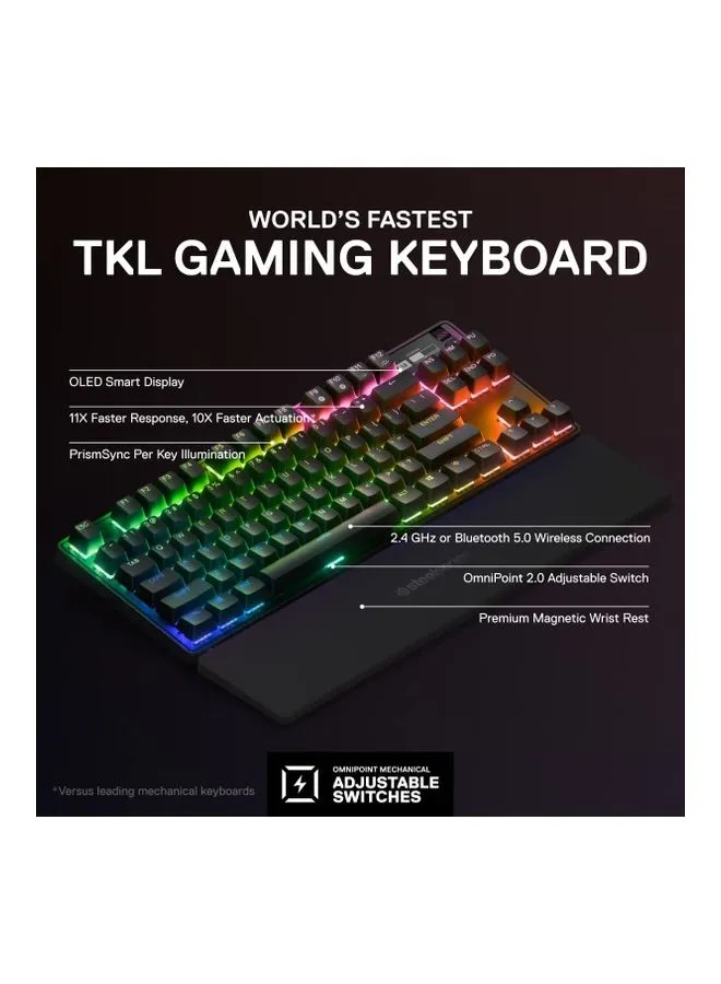 لوحة مفاتيح الألعاب الميكانيكية اللاسلكية Apex Pro TKL 2023-2