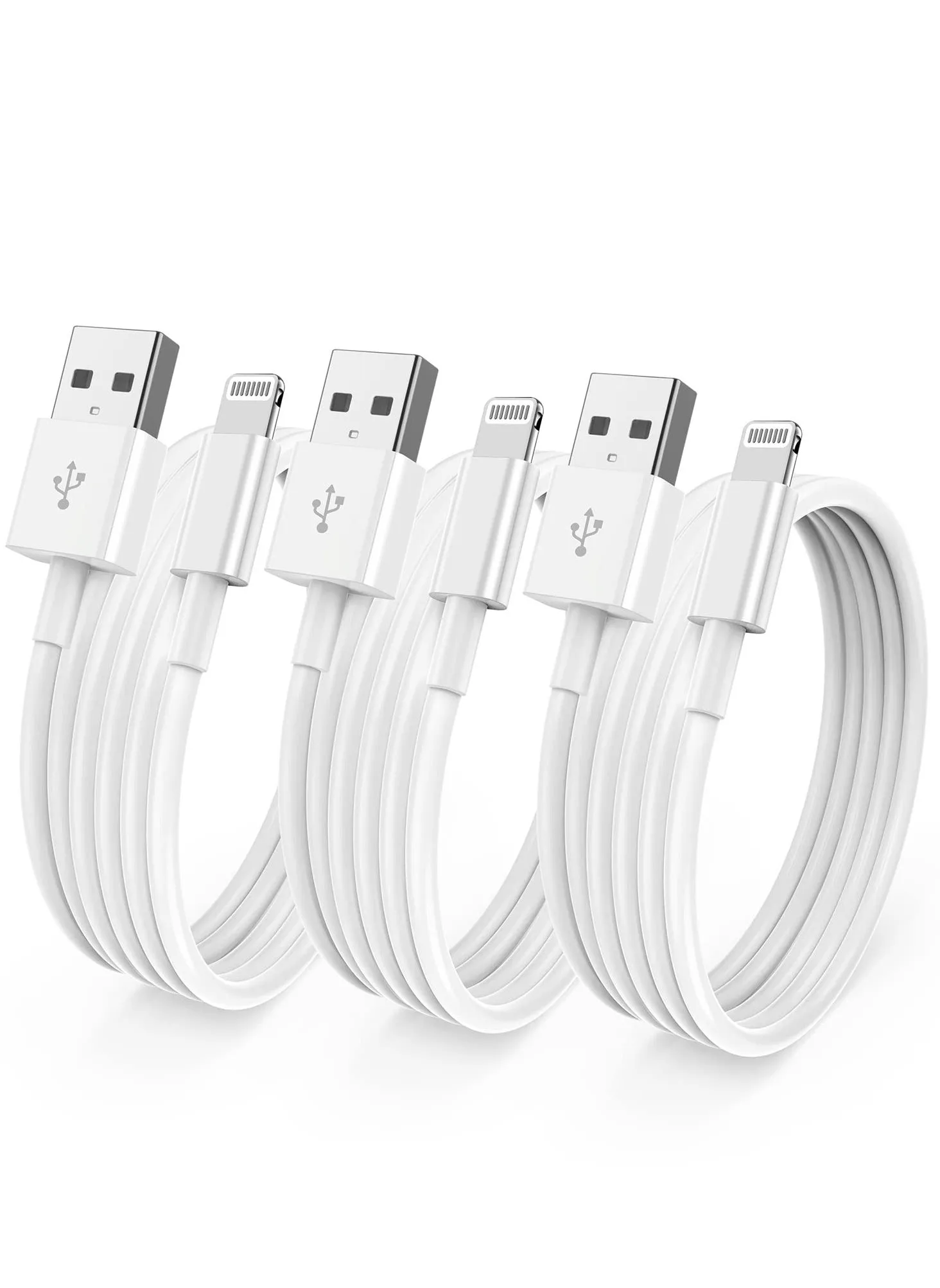 Apple Certified 1M iPhone to USB Charger, 1M Fast Charging Cable for iPhone 14 Pro Max/13 Pro Max/12 Mini/11 Pro/11/XS/XR/8/7/6s/6/5S/iPad/ Air, 3 pcs-1