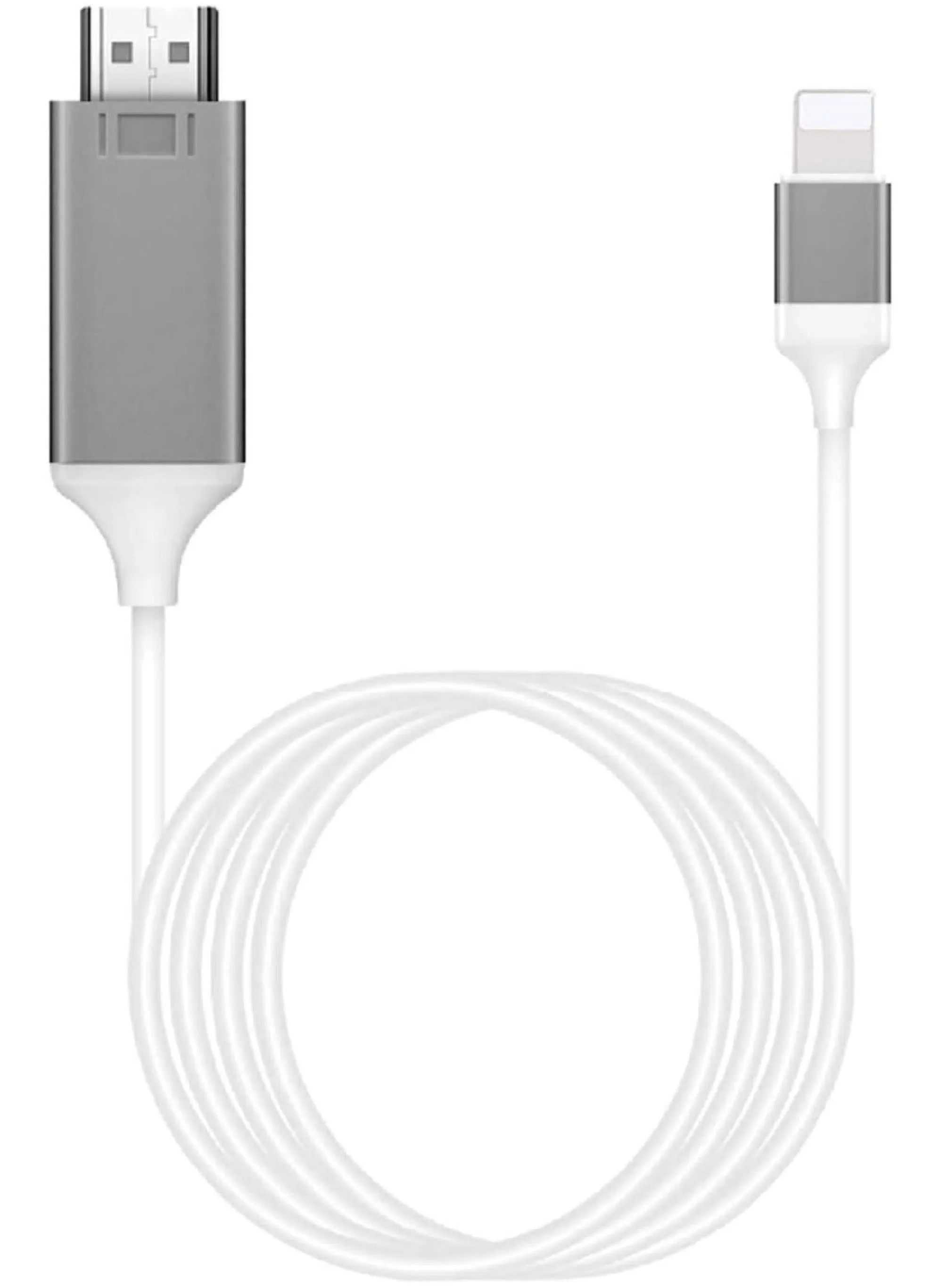 [معتمد من Apple MFi] محول Lightning إلى HDMI للهاتف إلى التلفزيون متوافق مع موصل شاشة iPhone iPad Sync يتصل مباشرة على تلفزيون HD/شاشة/جهاز عرض بدون الحاجة إلى مصدر طاقة-1