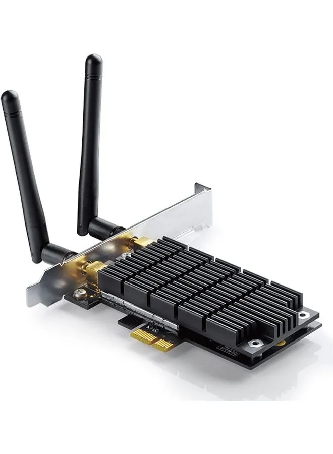 بطاقة محول الشبكة اللاسلكية Archer T6E AC1300 PCIe WiFi بتقنية تبريد الكمبيوتر الشخصي-2