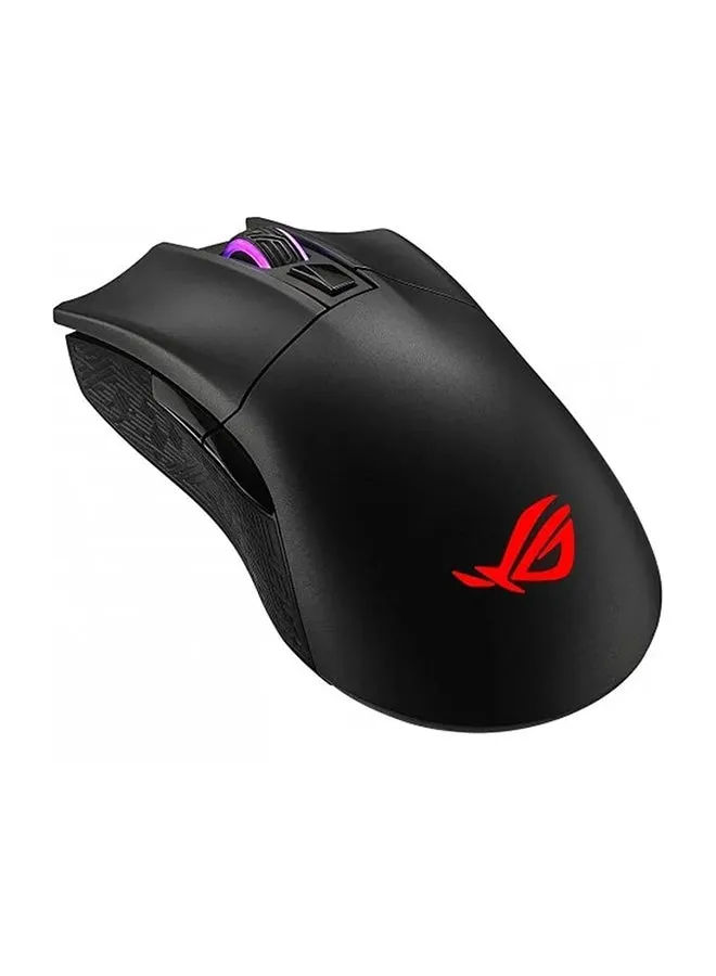 ASUS ROG Gladius II Wireless: معدل استقصاء 1000 هرتز، ومستشعر بصري 19000 نقطة لكل بوصة، وتصميم خفيف الوزن بوزن 65 جرام، وعمر بطارية يصل إلى 60 ساعة لأداء يشبه السلكية أثناء التنقل.-1