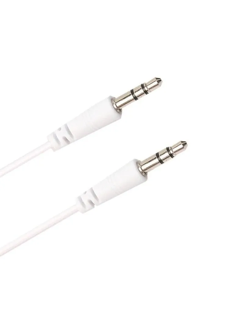 Audio Cable Aux to Aux 1 Meters FOR all Devices with Aux Port White-1