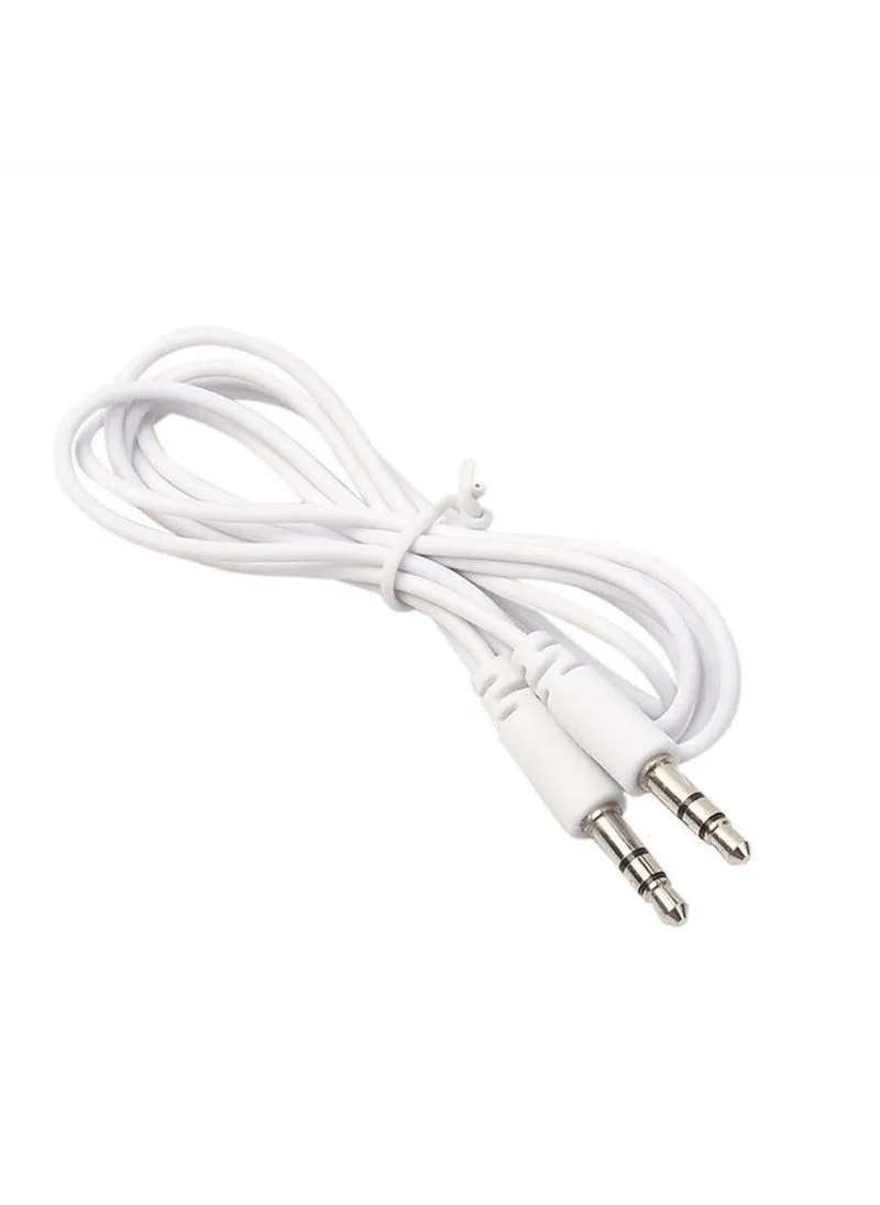 Audio Cable Aux to Aux 1 Meters FOR all Devices with Aux Port White-2