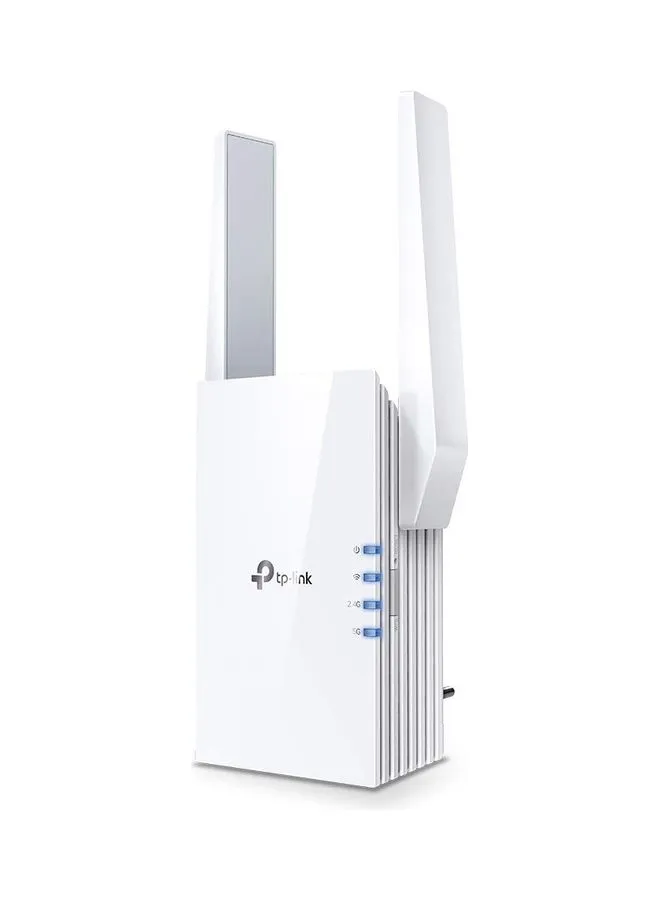 موسع نطاق AX1800 ثنائي النطاق Wi-Fi 6، موسع النطاق العريض/WiFi، معزز لاسلكي/نقطة اتصال مع منفذ جيجابت واحد وهوائيين خارجيين، وضع نقطة وصول مدمج، (RE605X)-1