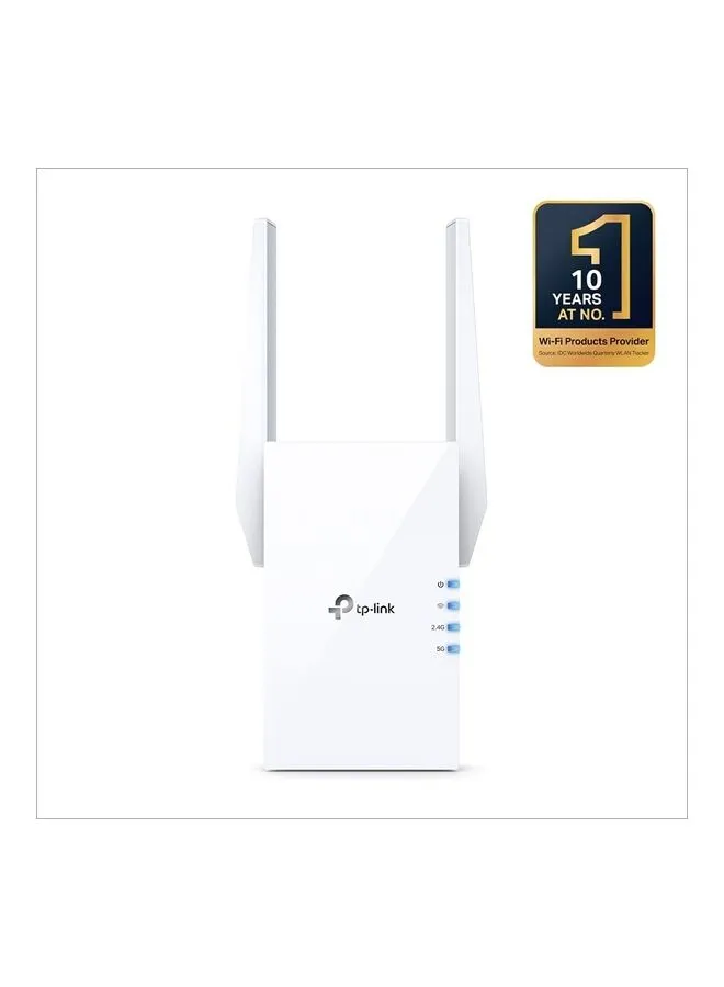 موسع نطاق AX1800 ثنائي النطاق Wi-Fi 6، موسع النطاق العريض/WiFi، معزز لاسلكي/نقطة اتصال مع منفذ جيجابت واحد وهوائيين خارجيين، وضع نقطة وصول مدمج، (RE605X)-2