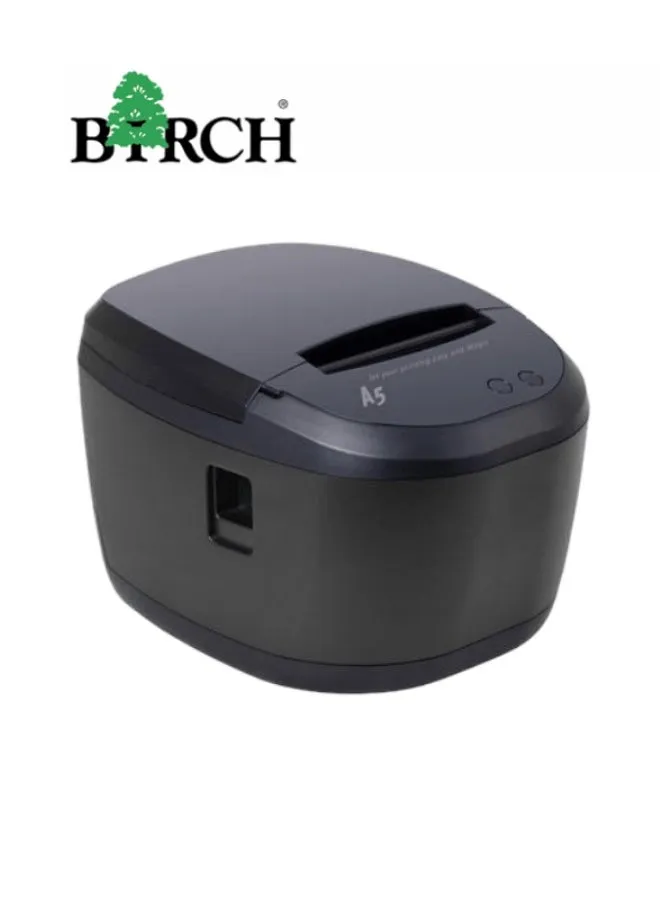 طابعة إيصالات Birch A5-30 POS مع قاطع تلقائي، USB+RS232+LAN، لون أسود , طابعة فواتير-1