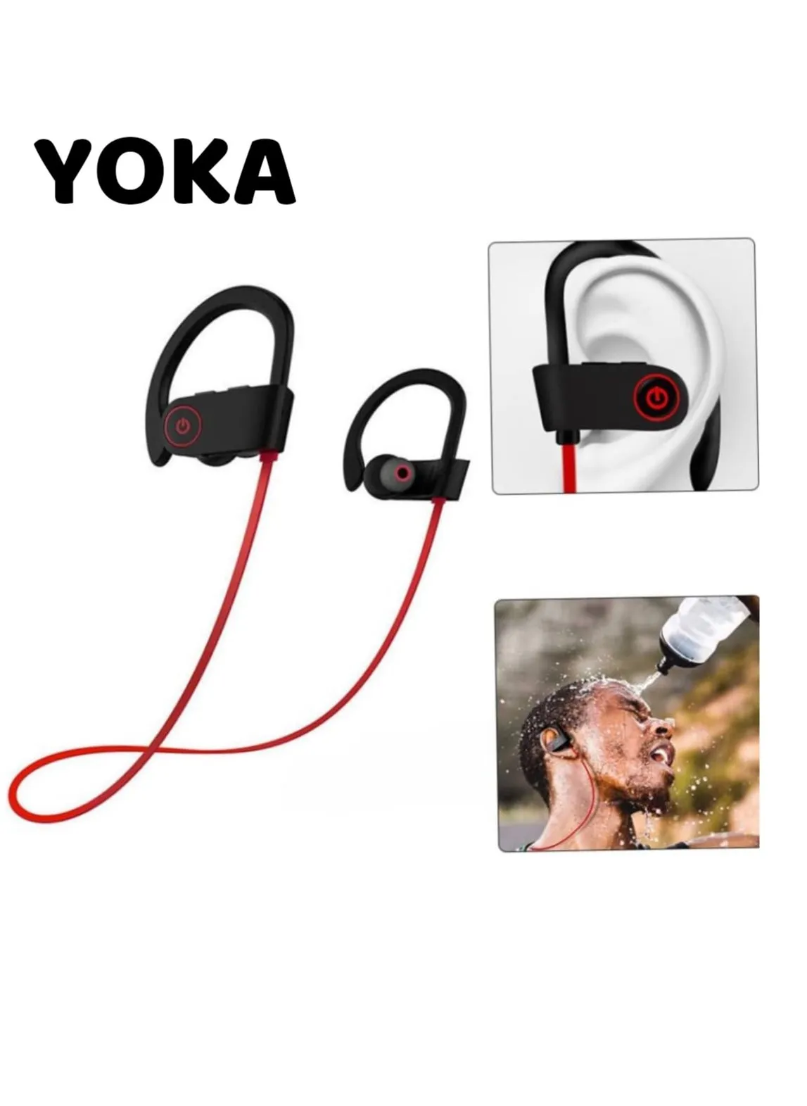 Bluetooth Wireless Headphones, in Ear Bluetooth Headphones, Sports Earbuds for Gym Running 8 Hours Playtime Noise Cancelling Headsets-1