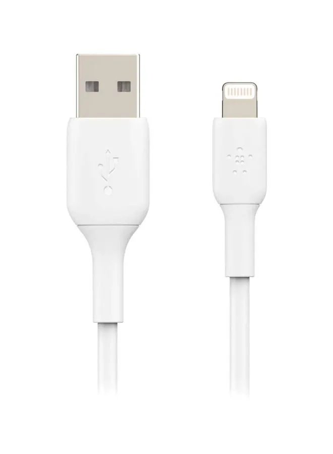 كابل BoostCharge Pro Flex سيليكون USB A إلى Lightning، كابل iPhone معتمد من MFI بقدرة 20 وات شحن سريع لتوصيل الطاقة لأجهزة iPhone 15، 14، 13، 12، Pro، Plus، Pro Max، Mini، iPad والمزيد - (1M)-1