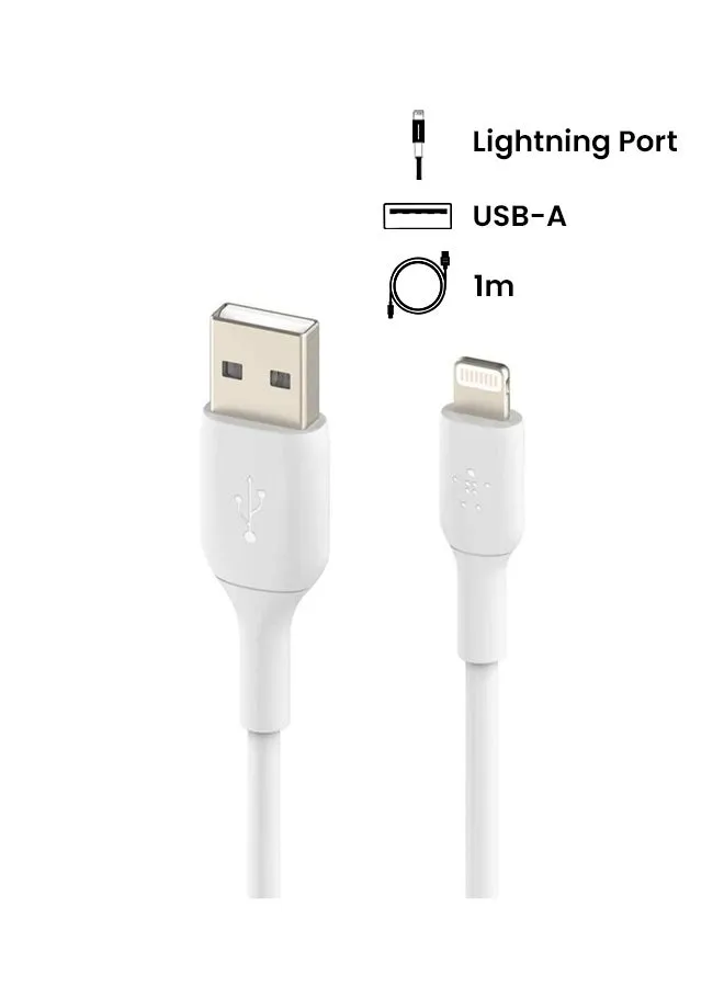 كابل BoostCharge Pro Flex سيليكون USB A إلى Lightning، كابل iPhone معتمد من MFI بقدرة 20 وات شحن سريع لتوصيل الطاقة لأجهزة iPhone 15، 14، 13، 12، Pro، Plus، Pro Max، Mini، iPad والمزيد - (1M)-2