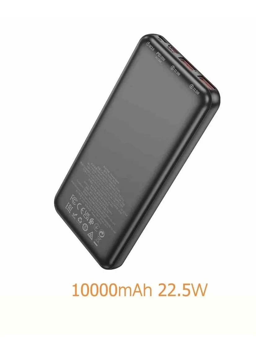 BOROFONE 10000 مللي أمبير شحن سريع متوافق تمامًا (USB-C 20W/USB-A 22.5W)+QC3.0 BJ38-1