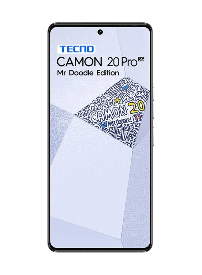 CAMON 20 Pro 5G ثنائي الشريحة إصدار Mr Doodle وذاكرة وصول عشوائي (RAM) سعة 8 جيجابايت وذاكرة داخلية 256 جيجابايت - إصدار الشرق الأوسط-2