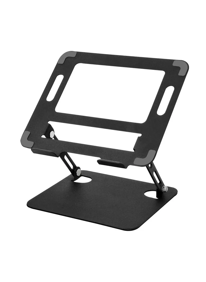 carbon steel 360-degree rotating laptop stand foldable adjustable lifting heat dissipation standFolding-black [carbon steel]] Folding-black [carbon steel]]-1