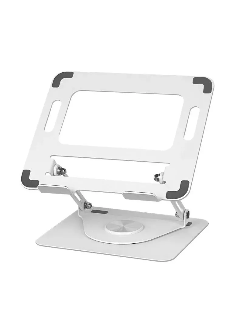 carbon steel 360-degree rotating laptop stand foldable adjustable lifting heat dissipation standRotating-White-carbon steel Rotating-White-carbon steel-1