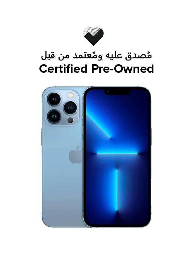 مملوك مسبقًا ومعتمد - iPhone 13 Pro، سعة 256 جيجابايت، لون أزرق Sierra، 5G مع تطبيق Facetime - مواصفات دولية-1