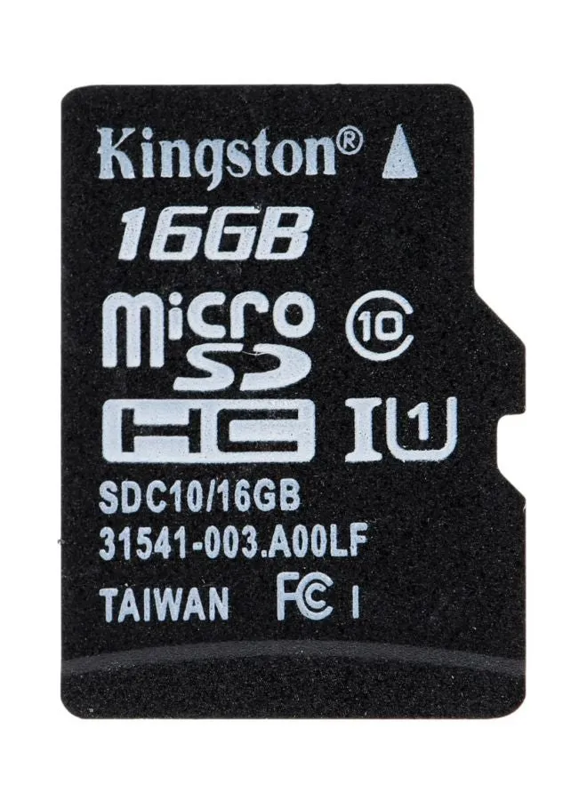 Class 10 MicroSD Memory Card With Adapter Black-1