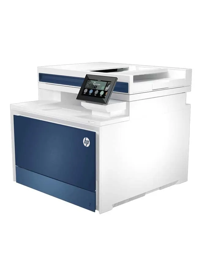 طابعة ليزر ملونة متعددة الوظائف Color LaserJet Pro 4303dw A4، طباعة، نسخ، مسح ضوئي، ADF، دوبلكس، سرعة طباعة تصل إلى 35/33 صفحة في الدقيقة، شاشة WLED 4.3 بوصة، USB، إيثرنت، واي فاي، أبيض/أزرق | 5HH65A أزرق/أبيض-2