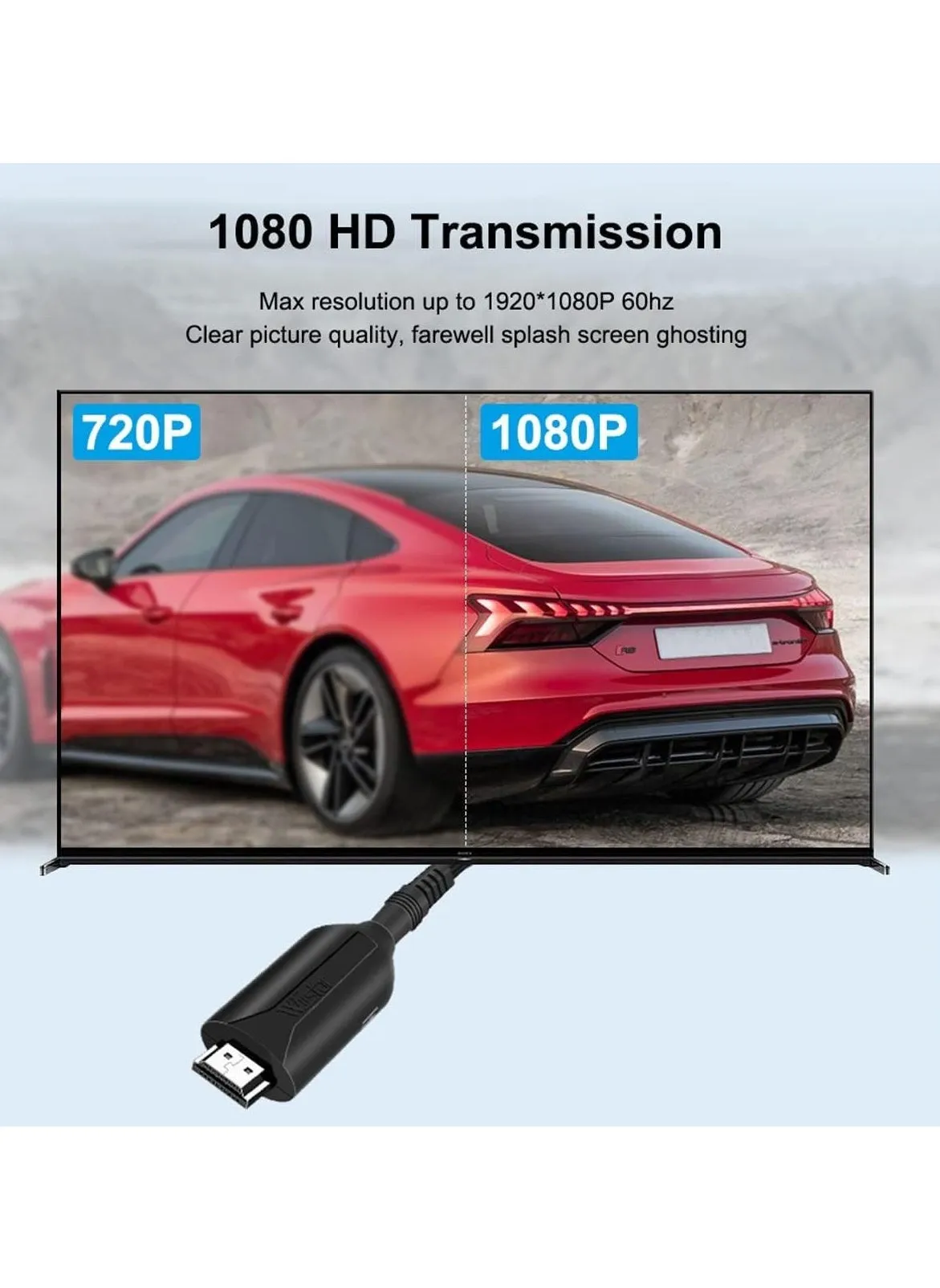 محول كابل مركب AV/RCA CVBS إلى HDMI (ذكر) 1080P محول صوت فيديو صغير AV2HDMI صندوق محول PAL/NTSC للتلفزيون/الكمبيوتر/PS3/ STB/Xbox HDTV العارض-2