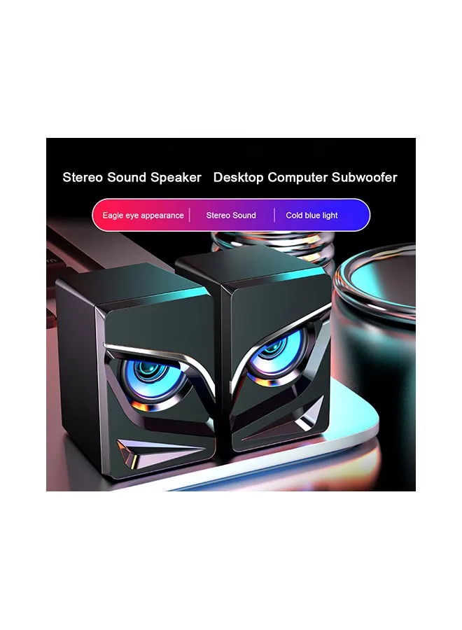 Computer Desktop Audio Speaker Black-2